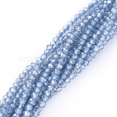 Chapelets de perles en verre galvanoplastique(X-EGLA-F149-PL-01)-2