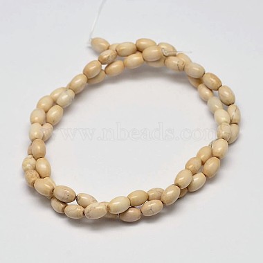 Oval Natural Magnesite Beads Strands(G-M138-40)-2