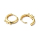 Rack Plating Brass Huggie Hoop Earring Findings(KK-E084-84G)-2