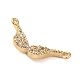 Brass Micro Pave Cubic Zirconia Pendants(KK-H455-18G)-2