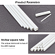 30Pcs 5 Style ABS Plastic Square Hollow Tubes(AJEW-OC0003-08B)-4