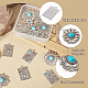 16pcs 8 styles pendentifs turquoise synthétiques(FIND-TA0002-16)-4