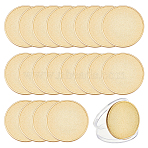 20Pcs Brass Commemorative Coins, with Plastic Packing Boxes, Blank Flat Round, Raw(Unplated), 40x3mm(AJEW-BC0011-50)