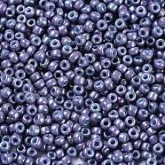 TOHO Round Seed Beads, Japanese Seed Beads, (1630) Opaque Plum Rainbow, 11/0, 2.2mm, Hole: 0.8mm, about 5555pcs/50g(SEED-XTR11-1630)