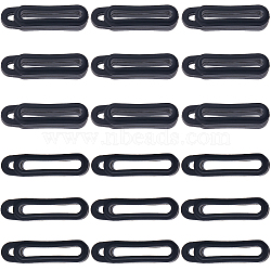 Gorgecraft 70Pcs Anti-Lost Silicone Pendant, for Electronic Stylus & Lighter Making, Black, 26x6.5x9mm, Hole: 3mm, Inner Diameter: 19mm(SIL-GF0001-36A)