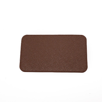 PU Bottom Pad, For Backpack Bag, Women Bags Handmade DIY Accessories, Rectangle, Coconut Brown, 14x24x0.35cm