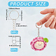 60Pcs Iron Split Key Rings(DIY-SP0004-17P)-2