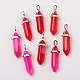 Natural Agate Double Terminated Pointed Pendants(X-G-F295-05H)-1