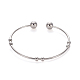 201 Stainless Steel Cuff Bangles(BJEW-E364-BP14)-1