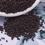 MIYUKI Delica Beads, Cylinder, Japanese Seed Beads, 11/0, (DB0734) Opaque Chocolate, 1.3x1.6mm, Hole: 0.8mm, about 2000pcs/10g(X-SEED-J020-DB0734)
