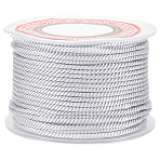 Polyester Milan Cord for DIY Jewelry Craft Making, Gainsboro, 2.5mm, about 27.34 yards(25m)/roll(OCOR-CY0004-27)