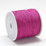 Nylon Thread, Chinese Knotting Cord, Medium Violet Red, 0.4mm, about 174.98 Yards(160m)/Roll(NWIR-Q008B-129)