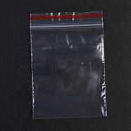 Plastic Zip Lock Bags, Resealable Packaging Bags, Top Seal, Self Seal Bag, Rectangle, Red, 7x5cm, Unilateral Thickness: 1.3 Mil(0.035mm)(OPP-G001-A-5x7cm)