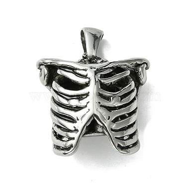 Antique Silver Body 304 Stainless Steel Pendants