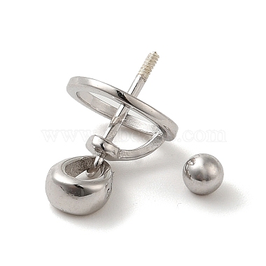 серебряные дужки в форме медальона с родиевым покрытием 925(STER-NH0001-55A-P)-4