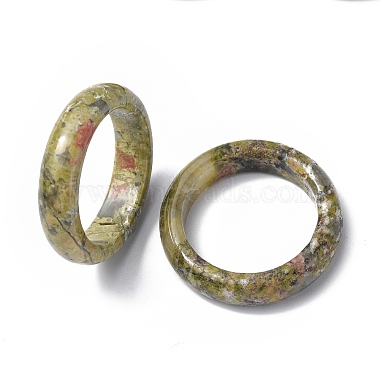 Bague unakite naturelle unie(RJEW-P044-01B-05)-2