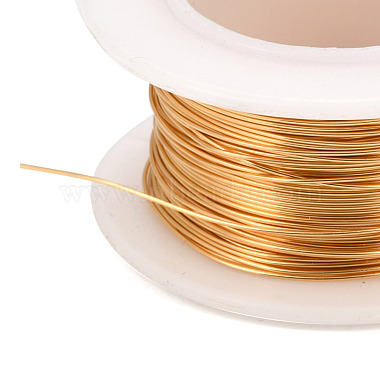 Round Copper Jewelry Wire(X-CWIR-I002-0.3mm-G-NR)-2