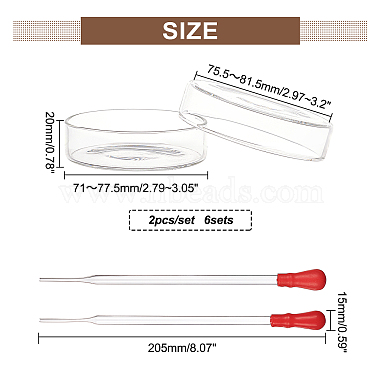 olycraft flache runde biochemische Petrischale aus Glas(GLAA-OC0001-14A)-2