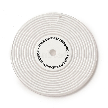 White Disc Acrylic Pendants