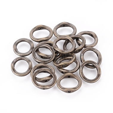 15mm Antique Bronze Ring Alloy Beads