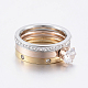 304 Stainless Steel Stackable Finger Ring Sets(RJEW-P063-04)-1