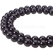 Natural Obsidian Beads Strands, Round, Grade A, 8mm, Hole: 1mm, about 49pcs/strand, 15.7 inch, 1strand/set(G-PH0028-8mm-14)