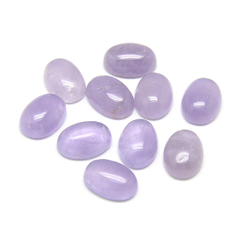 Natural Amethyst Cabochons, Oval, Lilac, 14x10x5mm