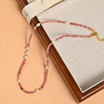 Natural Red Jasper Beaded Necklaces for Women, 15.35 inch(39cm)