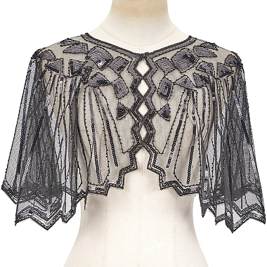 Polyester with Plastic Shawls(AJEW-CY0003-23)-1