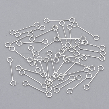 Eye Pins (30mm / 1.18 inches / 100 pcs / Silver Plated) Head Pin DIY B, MiniatureSweet, Kawaii Resin Crafts, Decoden Cabochons Supplies