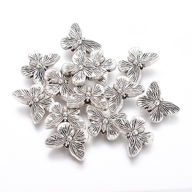18mm Butterfly Alloy Beads