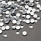 Transparent Faceted Half Round Acrylic Hotfix Rhinestone Flat Back Cabochons for Garment Design(GACR-Q001-10mm-01)-1