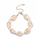 Natural Cowrie Shell Braided Beaded Bracelet for Women(BJEW-JB08036)-4