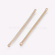 Brass Bar Links, Golden, 40x1mm, Hole: 1mm(KK-TAC0002-03A-G)