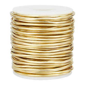 Brass Wire, Round, for Jewelry Craft Making, Raw(Unplated), 12 Gauge, 2mm, about 65.62 Feet(20m)/Roll