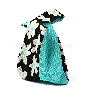 Polyester Mini Knit Tote Bags(ABAG-C008-01B-07)-2
