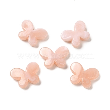 PeachPuff Butterfly Acrylic Beads