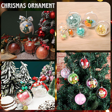 透明アクリルクリスマスボールペンダント10個(DIY-CP0013-38A)-5