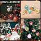 透明アクリルクリスマスボールペンダント10個(DIY-CP0013-38A)-5