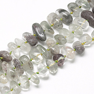 Natural Quartz Crystal Beads Strands, Tumbled Stone, Nuggets, 6~11x12~24x10~13mm, Hole: 1mm, about 30~35pcs/strand, 16.3 inch(G-S250-62)