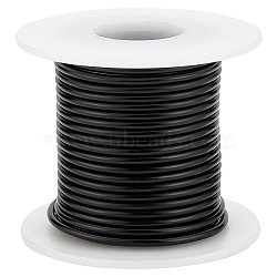 Custom Round Aluminum Wire, Electrophoresis Black, 10 Gauge, 2.5mm, about 32.81 Feet(10m)/Roll(AW-WH0002-15B-EB)