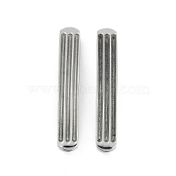 304 Stainless Steel Connector Charms, Curved Bar, Non-Tarnish, Stainless Steel Color, 41x7x5mm, Hole: 2.8mm(STAS-M090-08P)