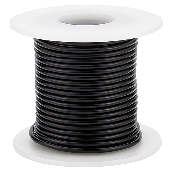 Custom Round Aluminum Wire, Electrophoresis Black, 10 Gauge, 2.5mm, about 32.81 Feet(10m)/Roll