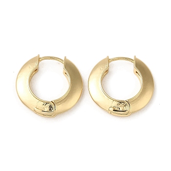 Brass Hoop Earring, Ring, Light Gold, 20.5x4.2mm