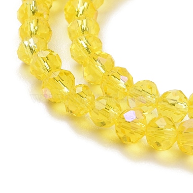 Chapelets de perles en verre galvanoplastique(EGLA-A034-T6mm-L02)-3