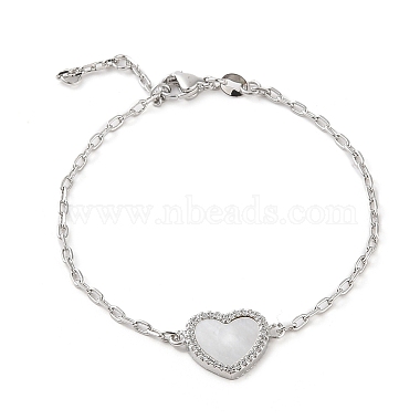 Clear Heart Cubic Zirconia Bracelets