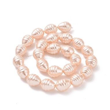 Electroplate Shell Pearl Beads Strands(BSHE-O019-02F)-3