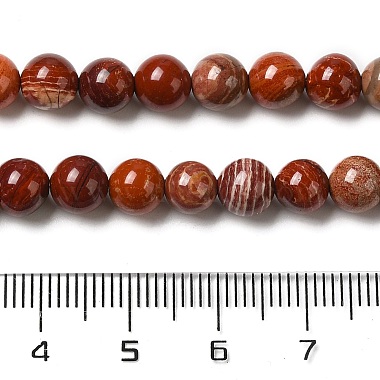 Natural Red Snakeskin Jasper Beads Strands(X-G-H298-A02-02)-5
