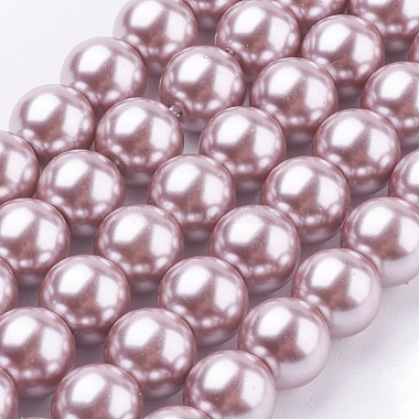8mm RosyBrown Round Glass Beads