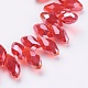 Electroplate Glass Faceted Teardrop Beads Strands(EGLA-D014-16)-3